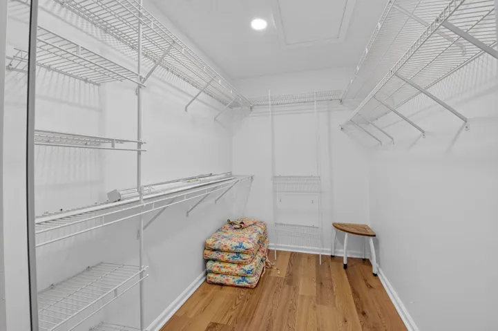 Generous shelving & hanging space for organized wardrobe storage.