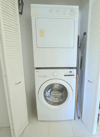 Washer Dryer inside