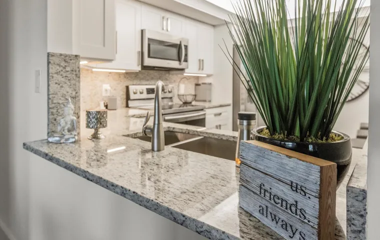 From dining area into kitchen