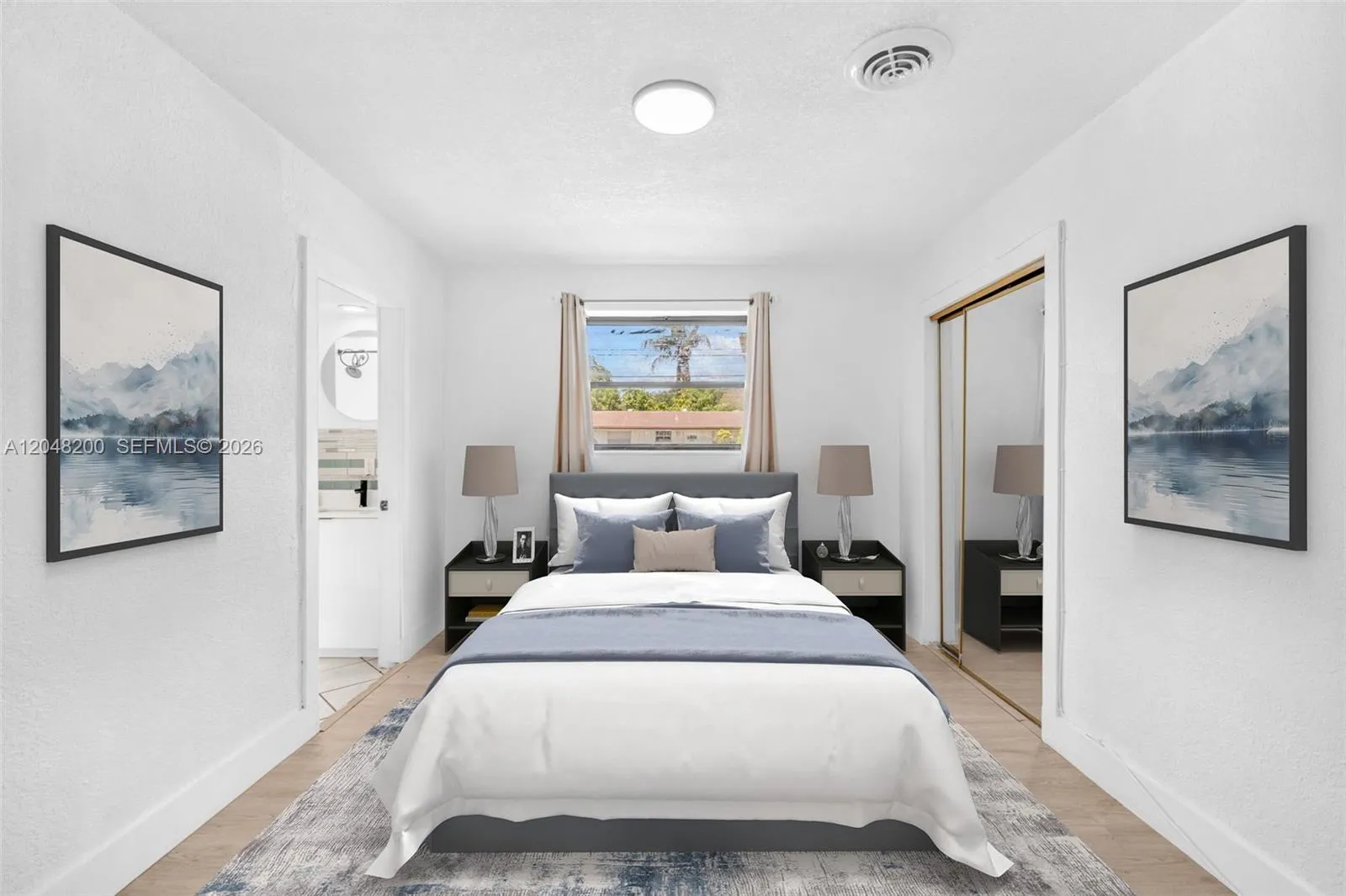 Virtually Staged Bedroom