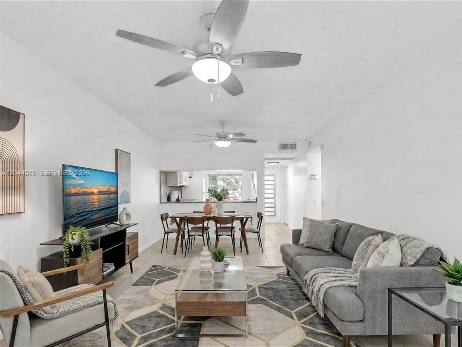 Living Room Digitally Staged