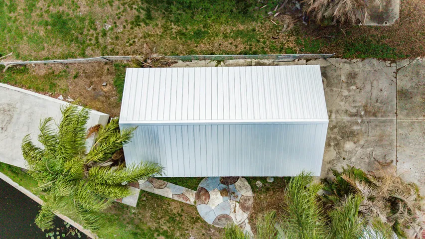 Roof of garage