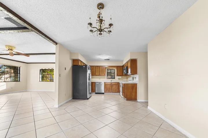 dining and kitchen