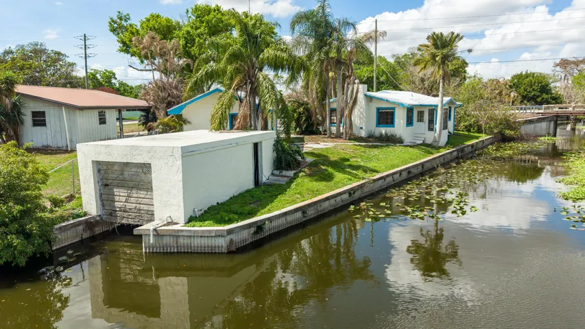 Canal view of back of home