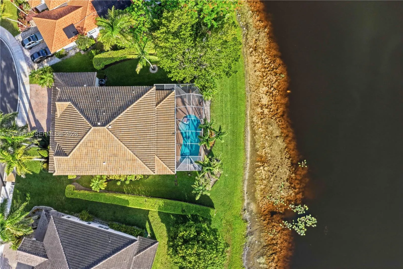 Bird view of the home.