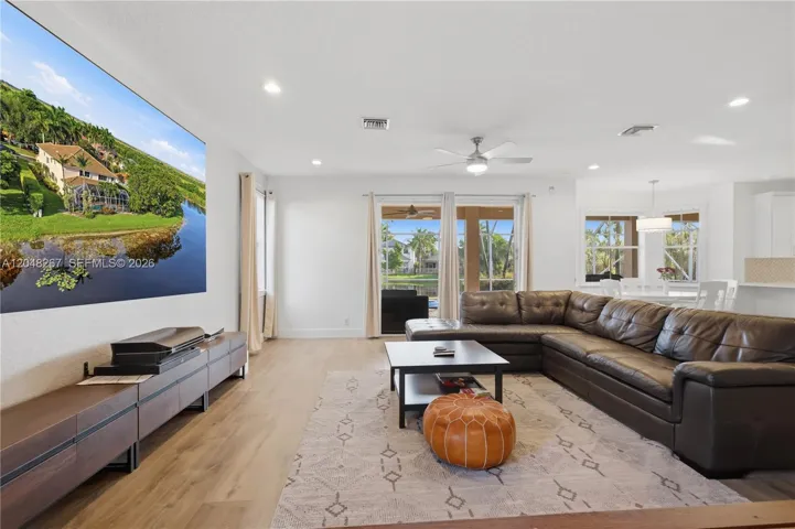 View and access to the patio from Family Room Area