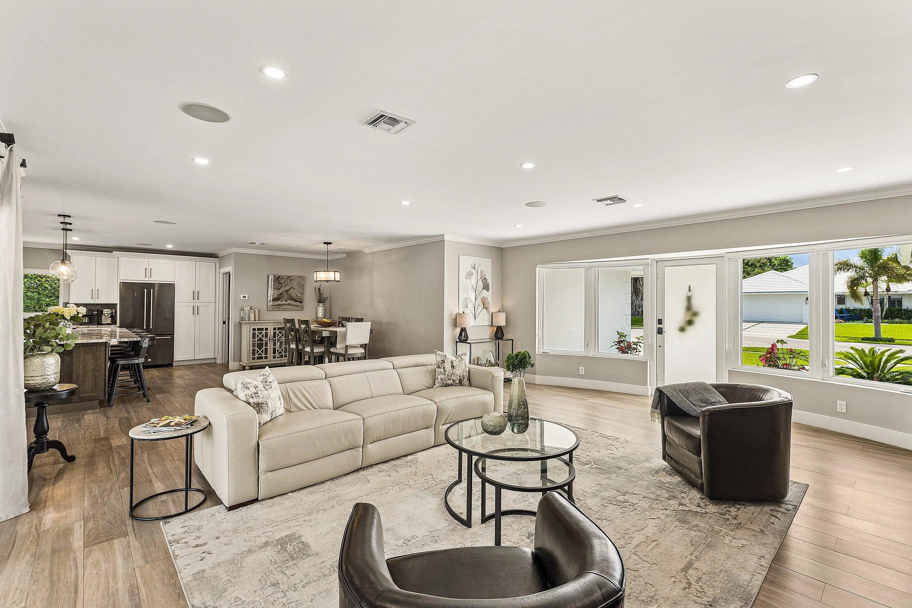 Wide Plank Porcelain Floors Throughout