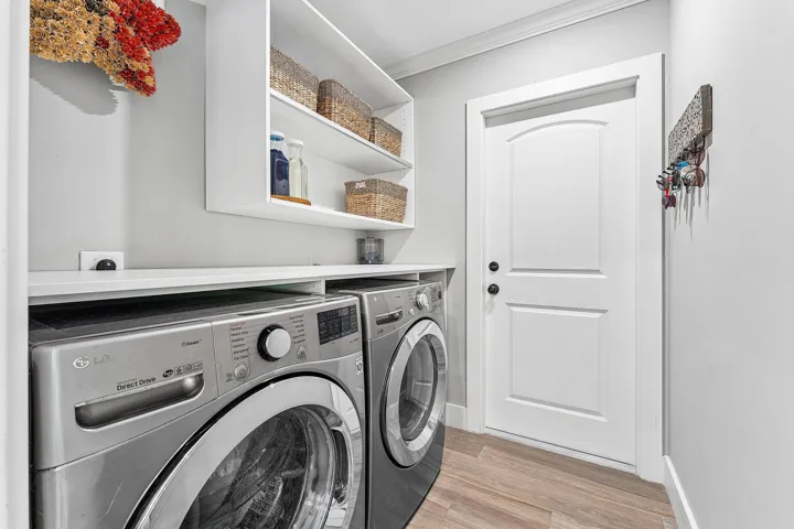 Laundry Room off Kitchen with Garage Access