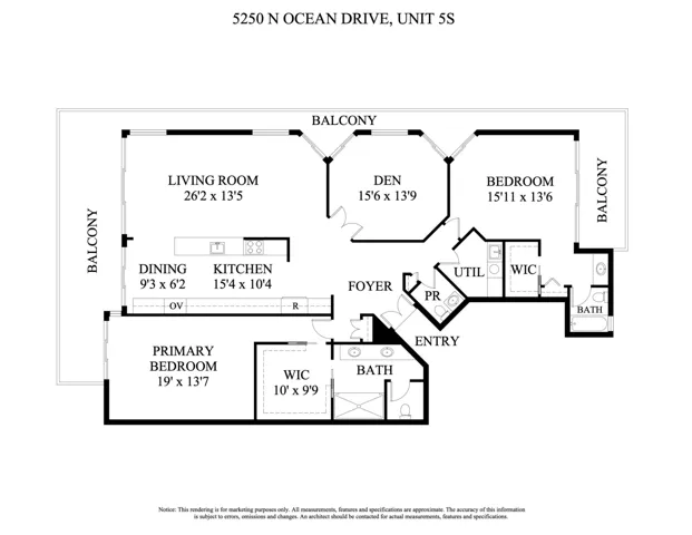 5250 N OCEAN DRIVE, 5S