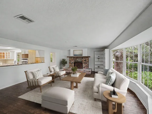 Virtually Staged Front Room