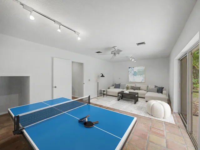 Virtually Staged Downstairs Game Room/Flex Space/Office