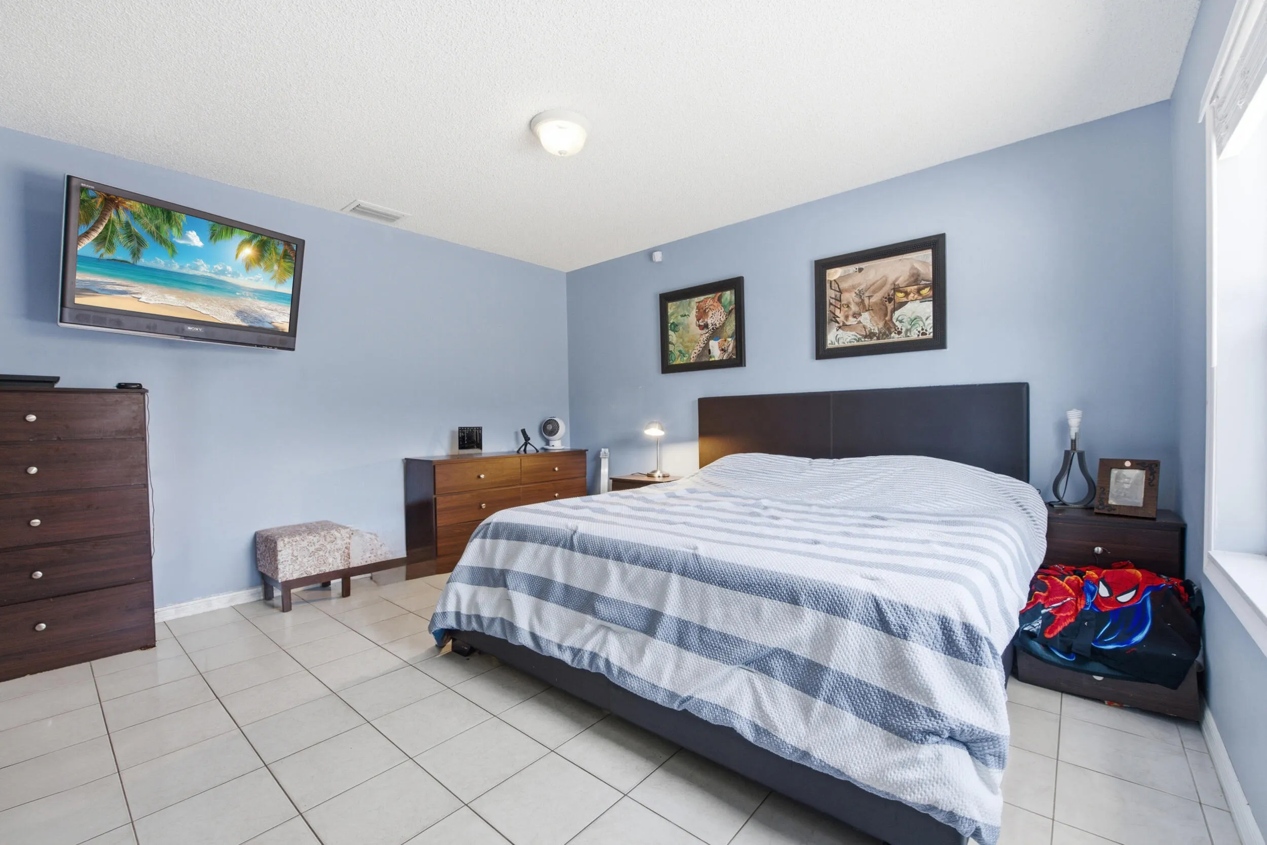 Spacious bedroom