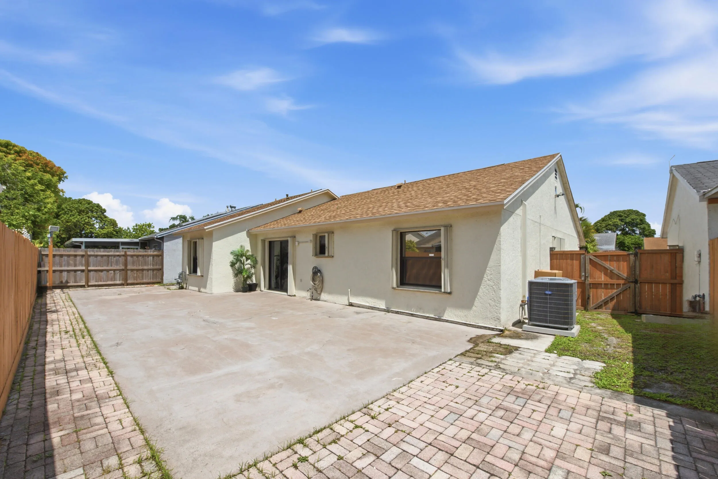 Patio and East side of house