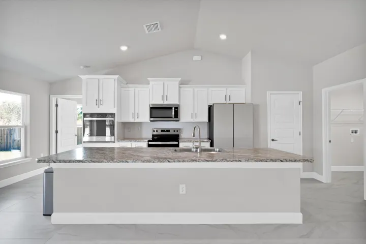Large kitchen island