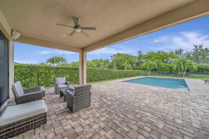 covered patio space to stay cool