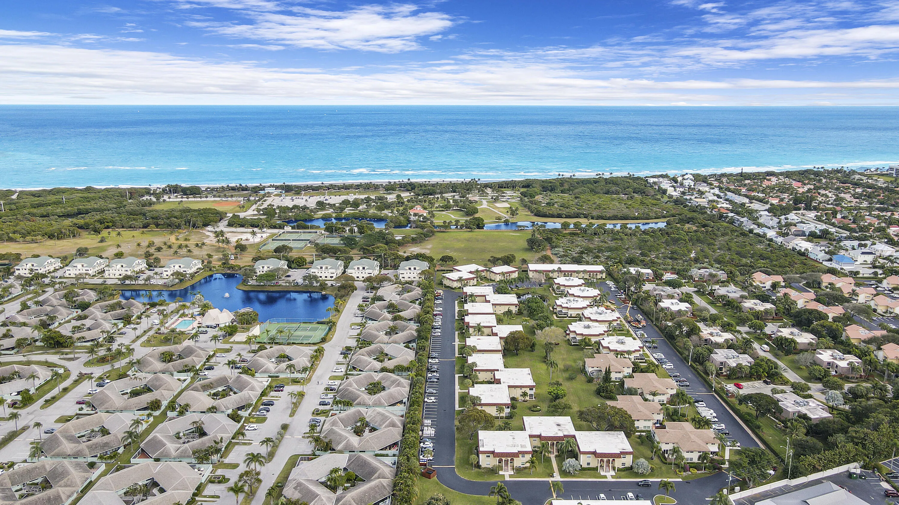 Aerial view ocean