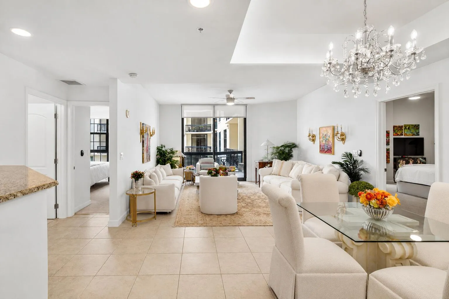 Expansive Living and Dining Room