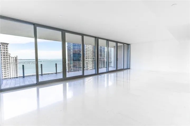 Spacious Living/Dining - Marble Flooring