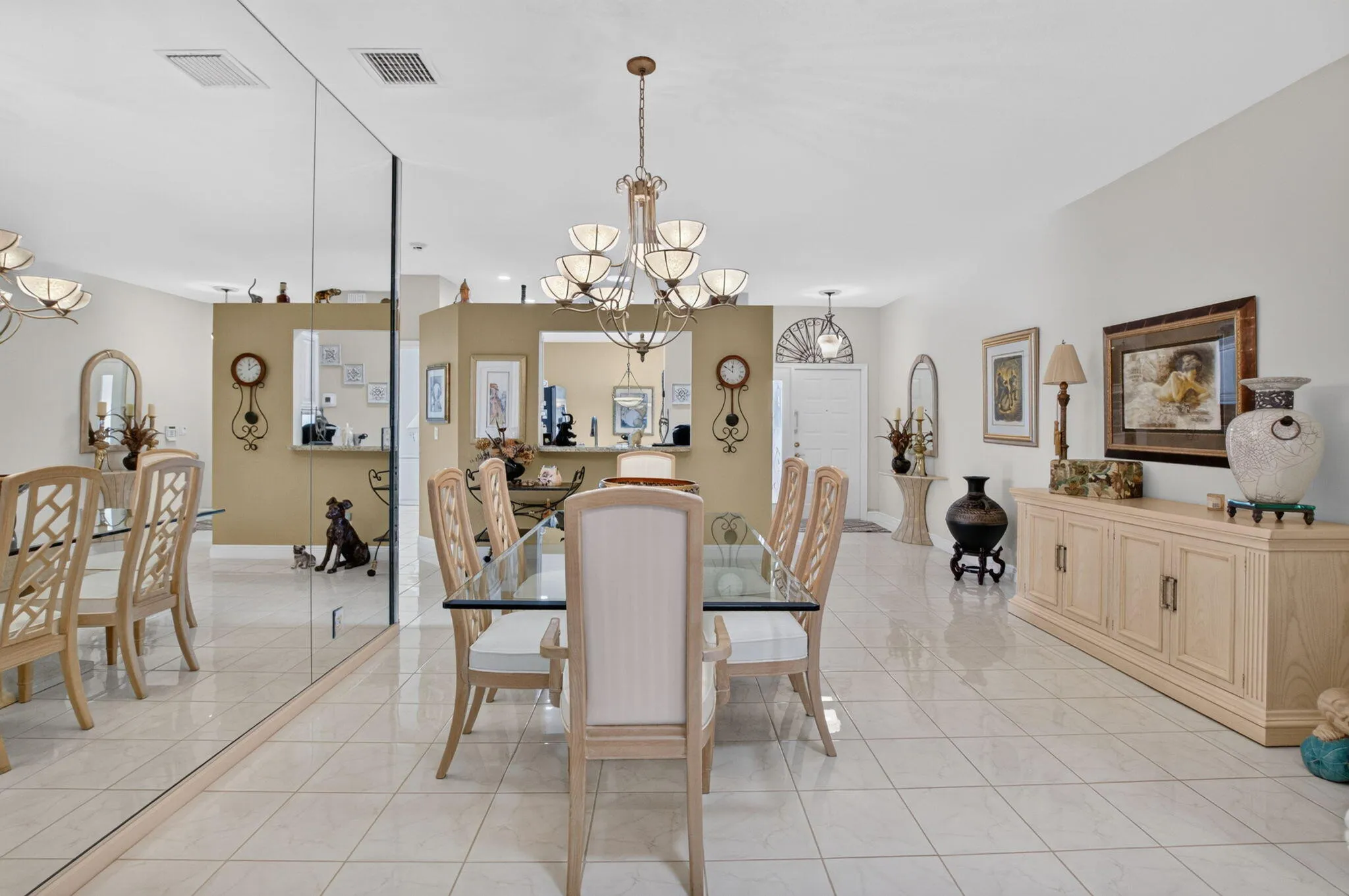 view of dining room from living area