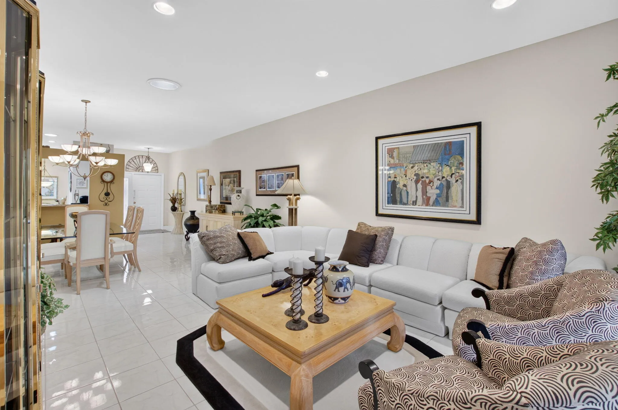 there are two "parlors". One near the back of the house and one formal living room in the center of the home