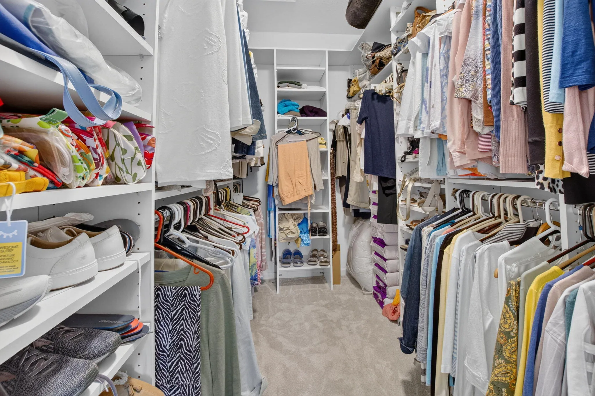 large walk-in closet