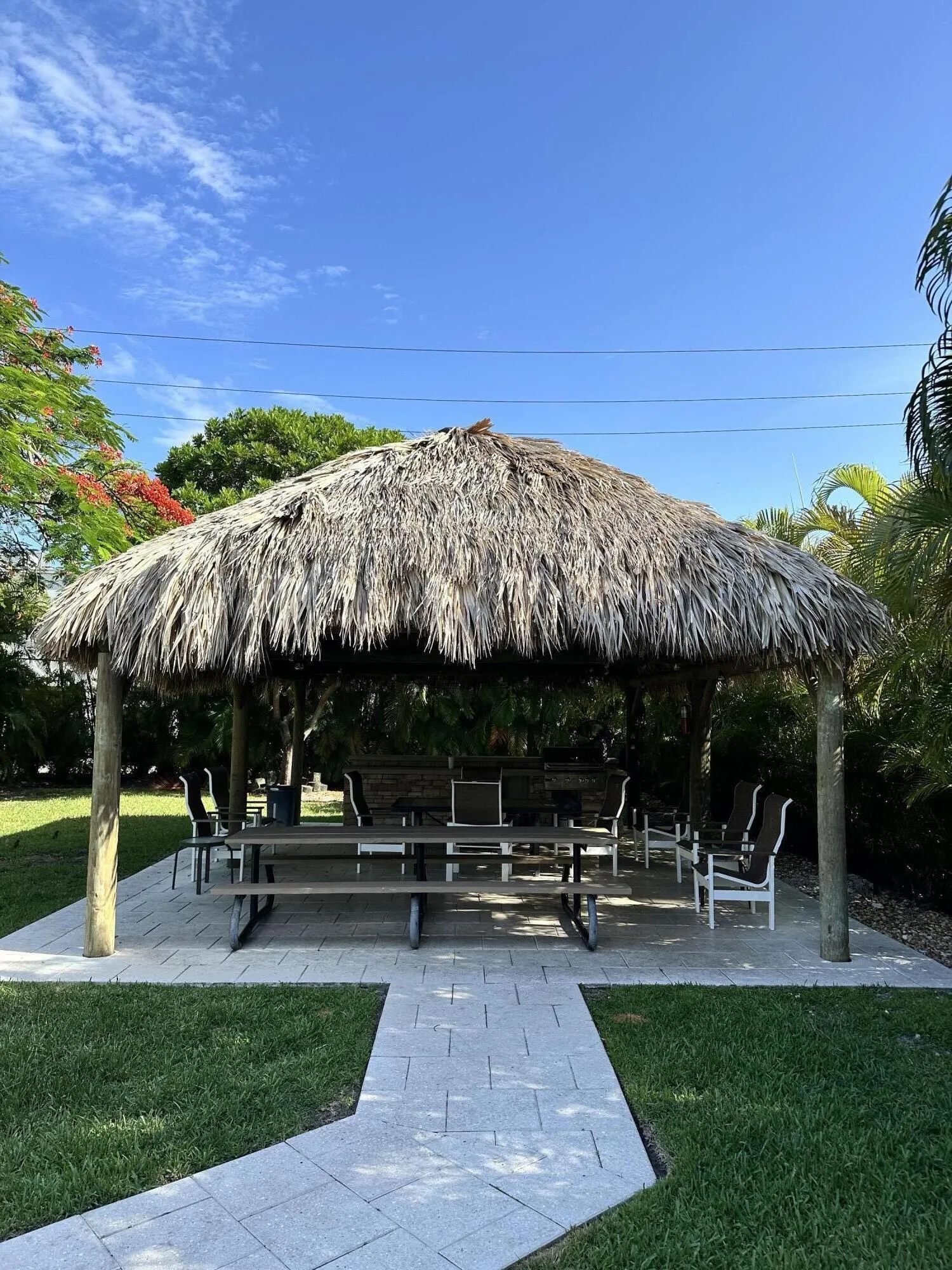 Tiki Hut/BBQ Area