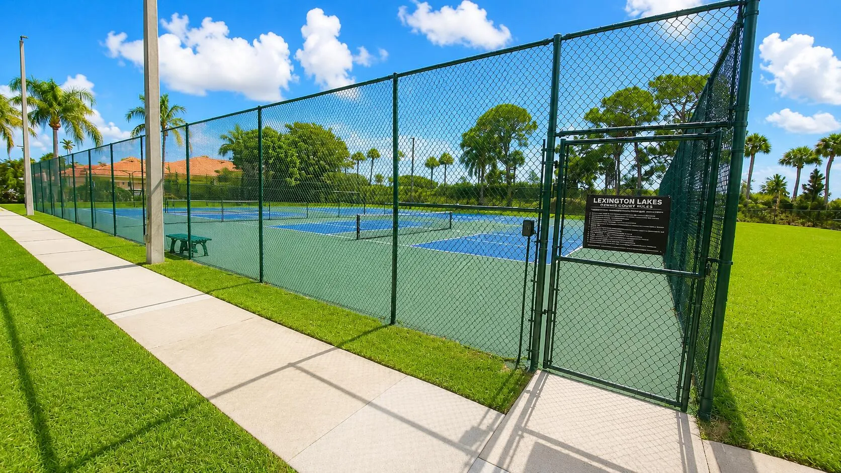 tennis courts