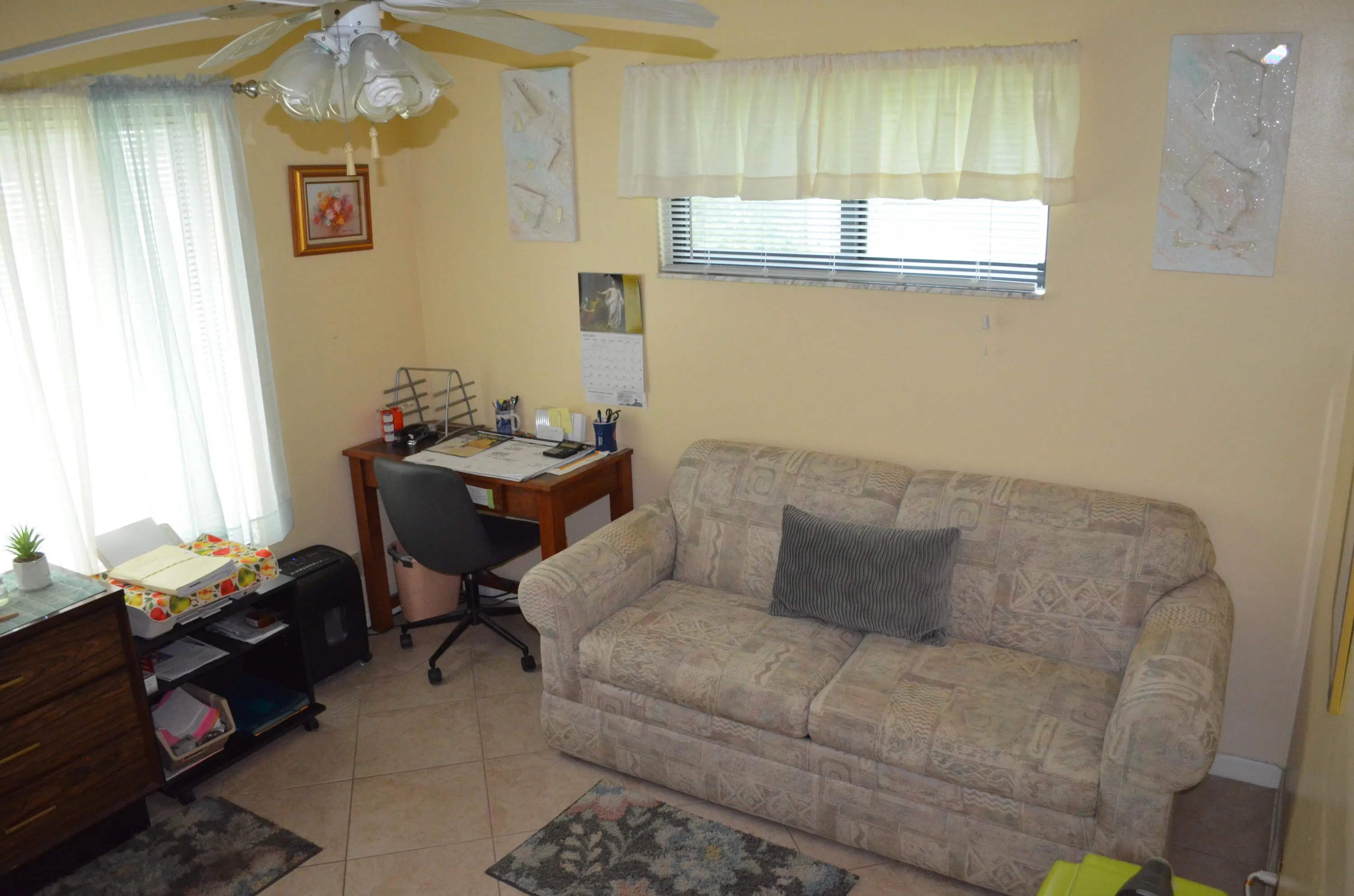 Guest Bedroom - Set up as Office/Sleeper Sofa