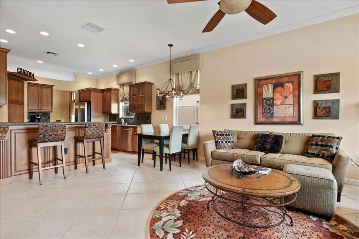 Family Room View into Kitchen