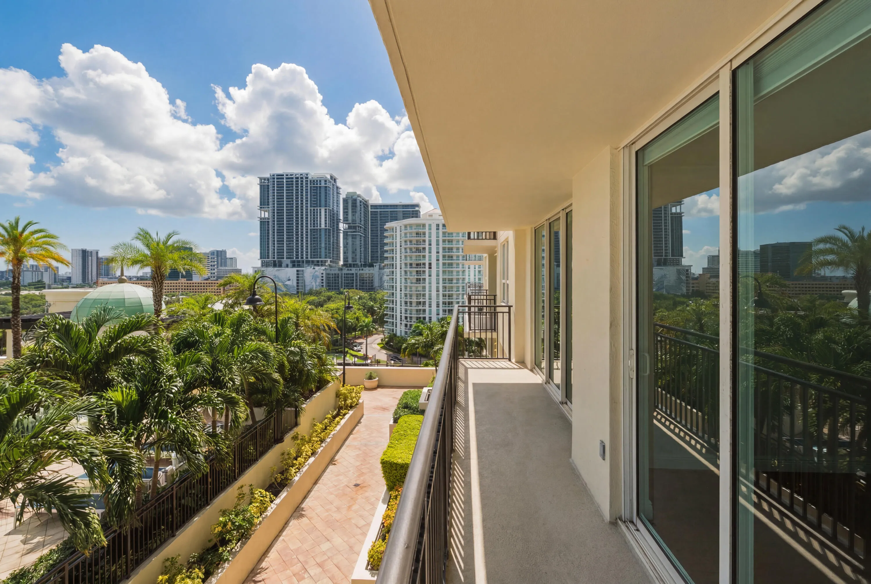 Double Length Balcony - East View