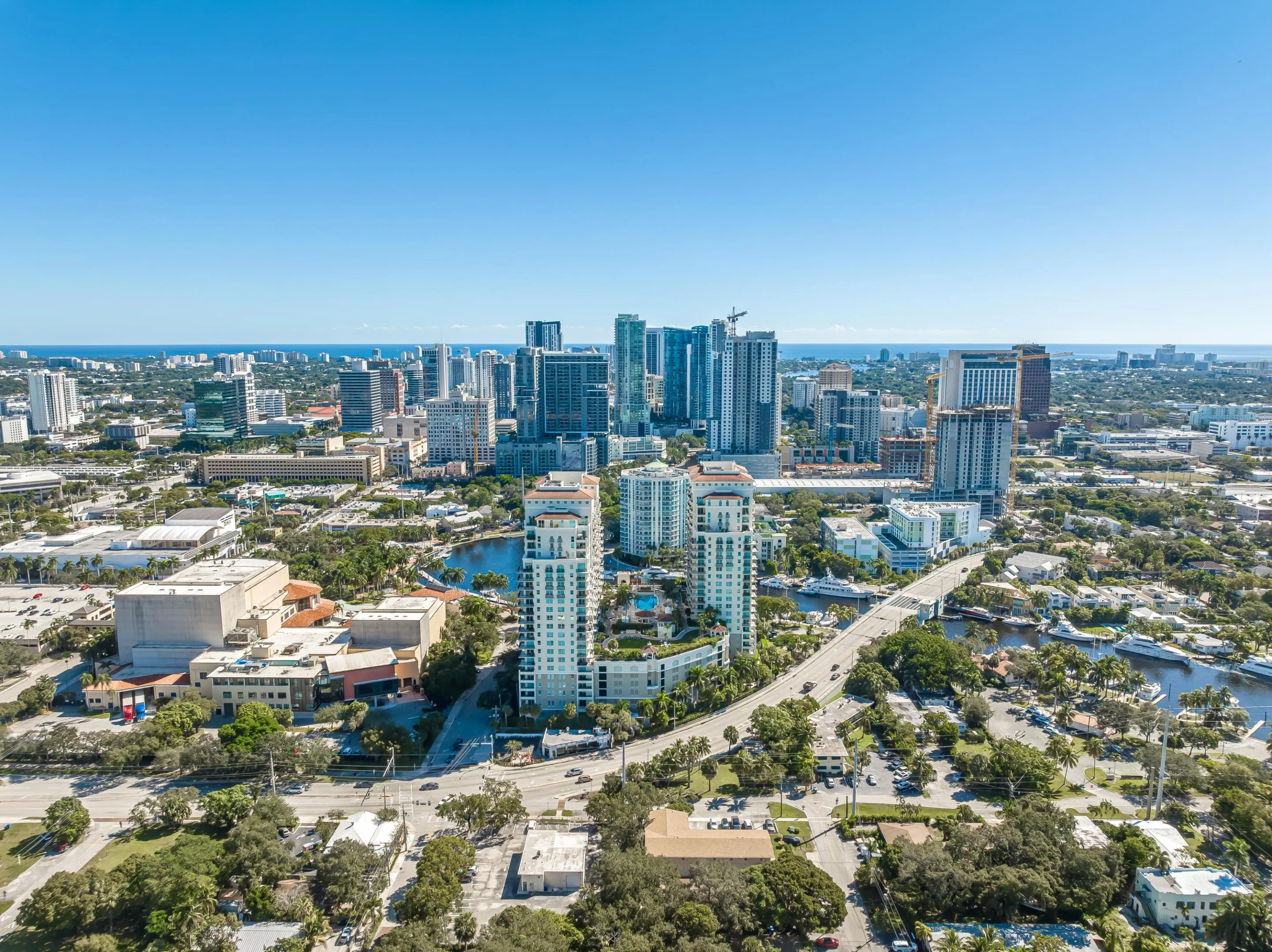 Downtown Fort Lauderdale Aerial view