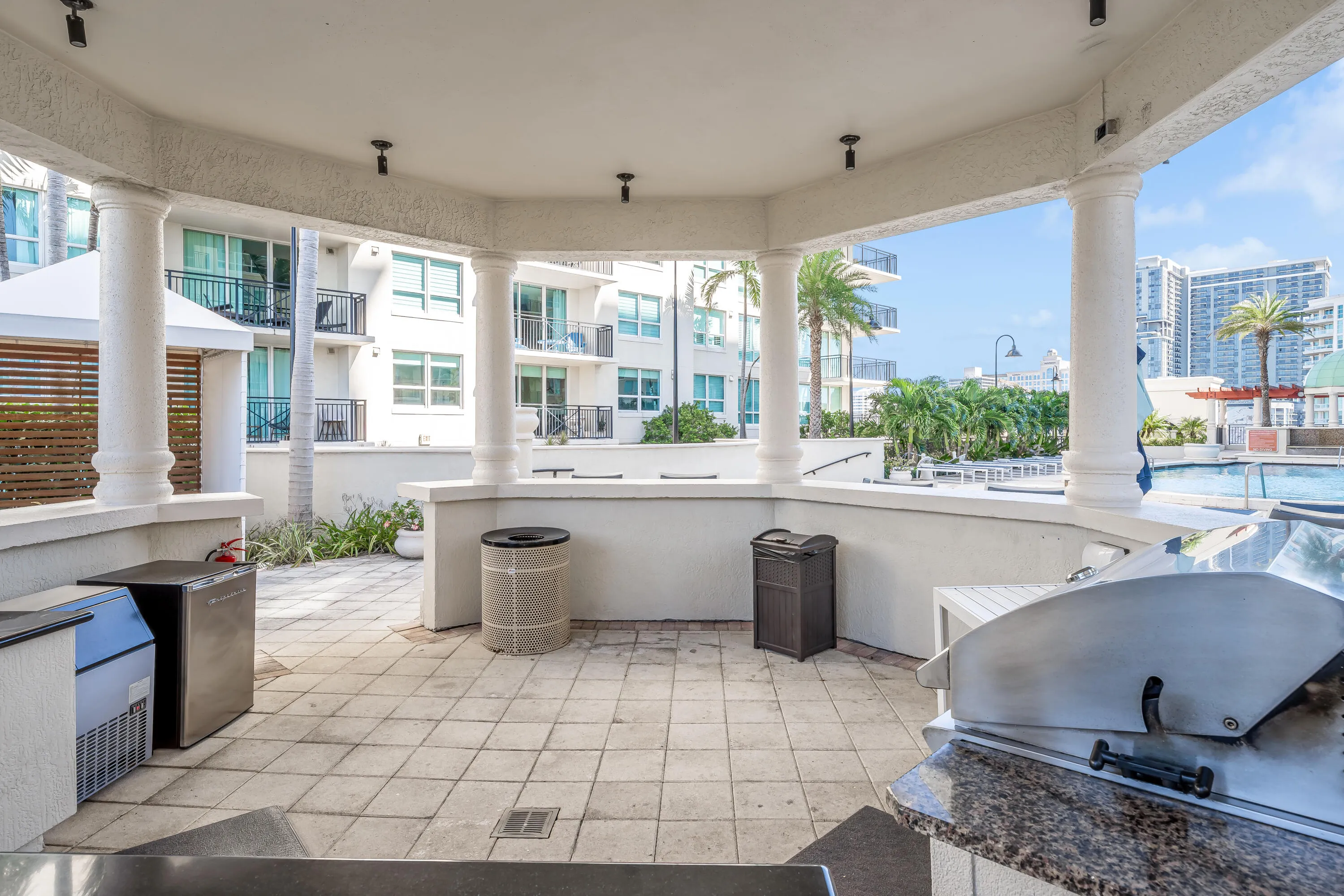 Pool Side BBQ Area