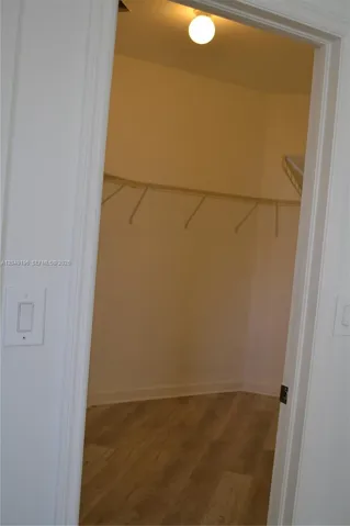 Master bedroom walk in closet.