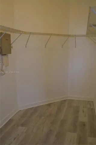 Master bedroom walk in closet.