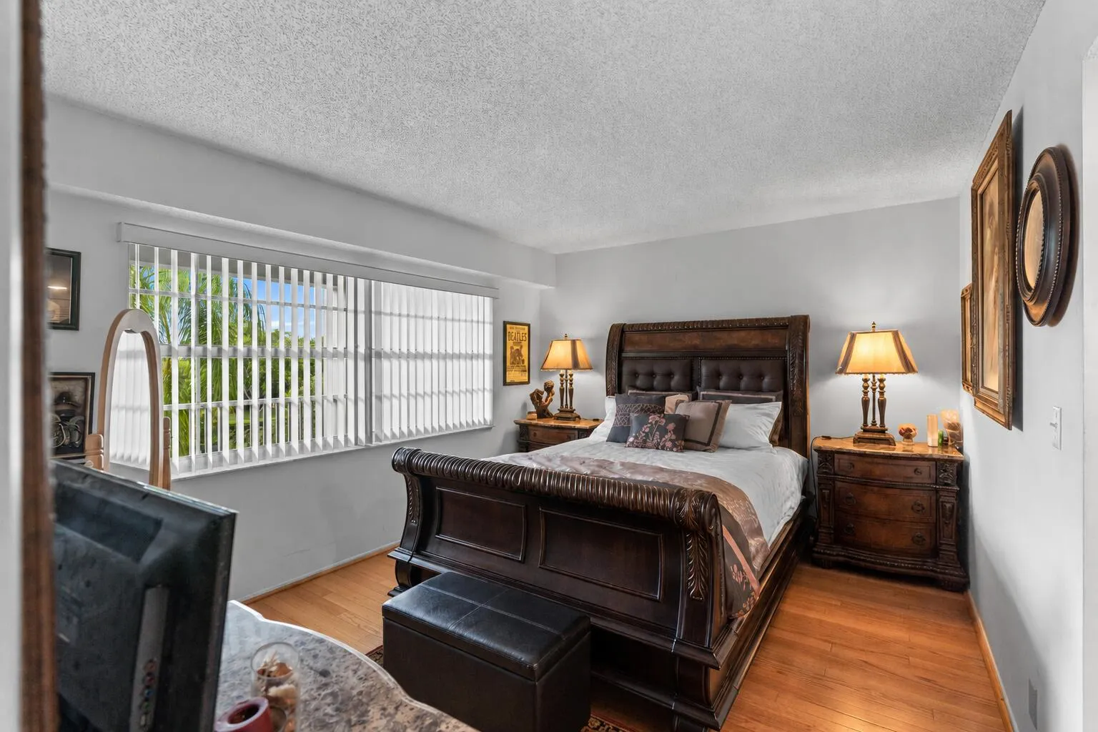 The spacious second bedroom offers the perfect retreat for family or overnight guests.