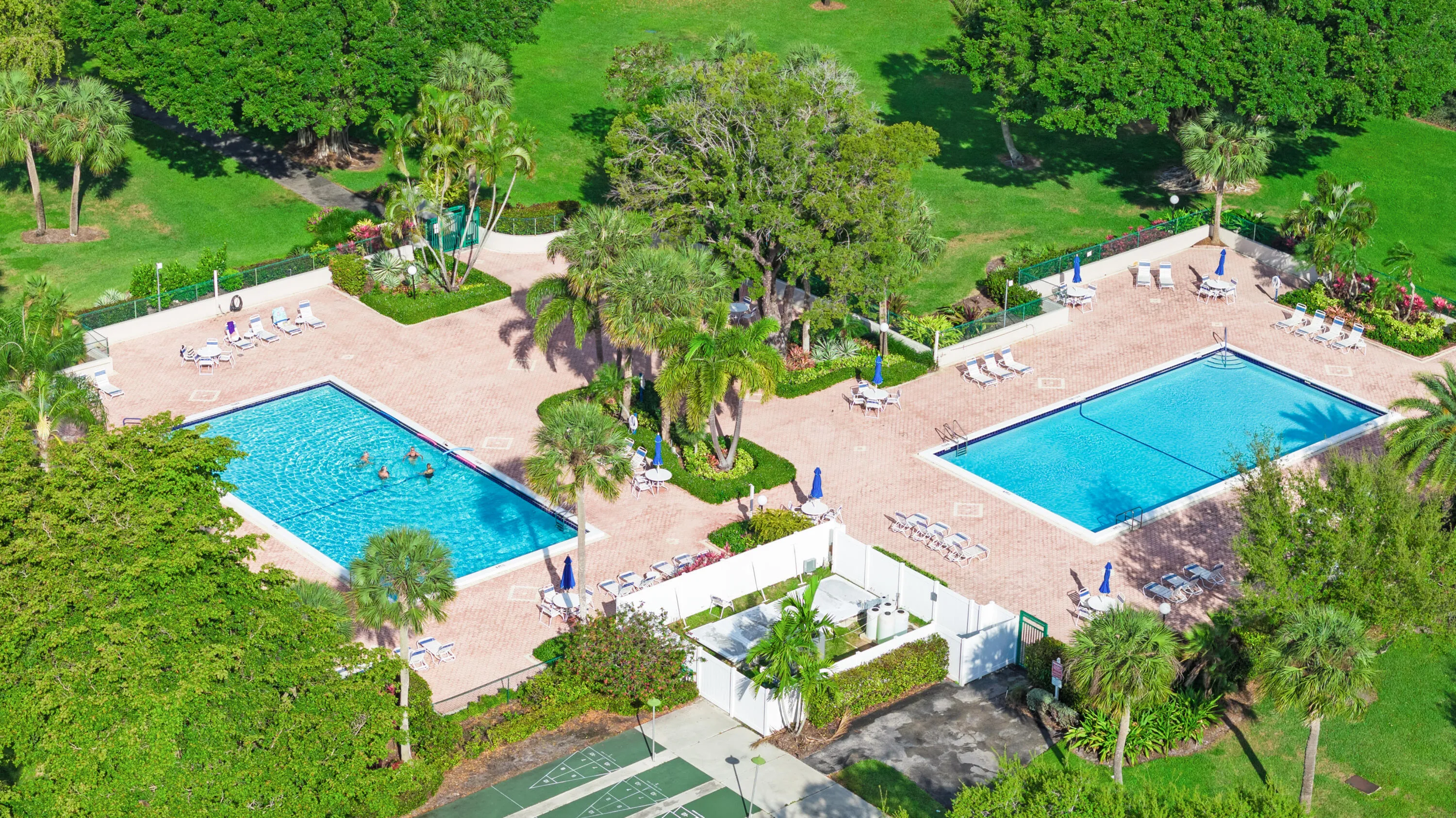 Nearby recreational amenities within the Palm-Aire community.