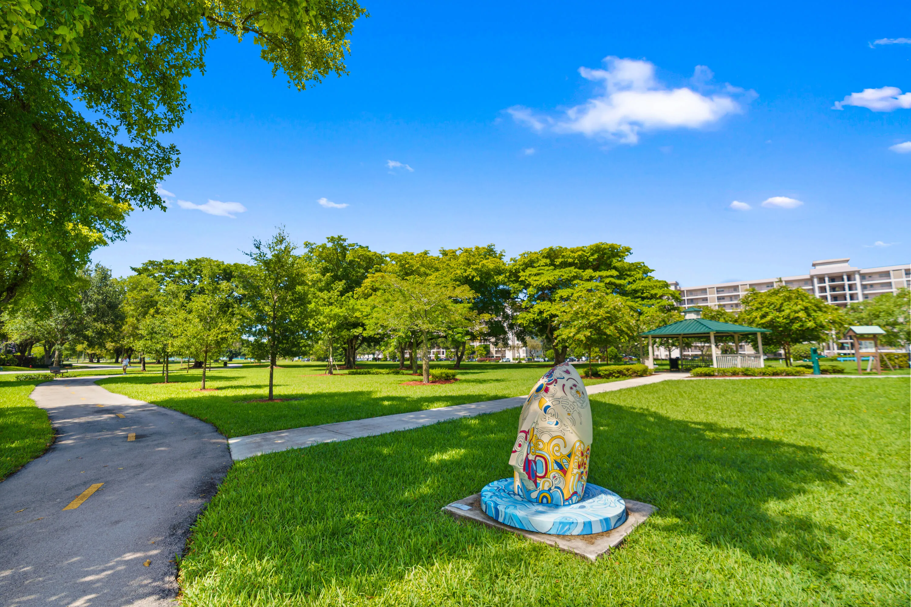 Palm-Aire is known for its beautifully landscaped grounds, multiple golf courses, and peaceful atmosphere.