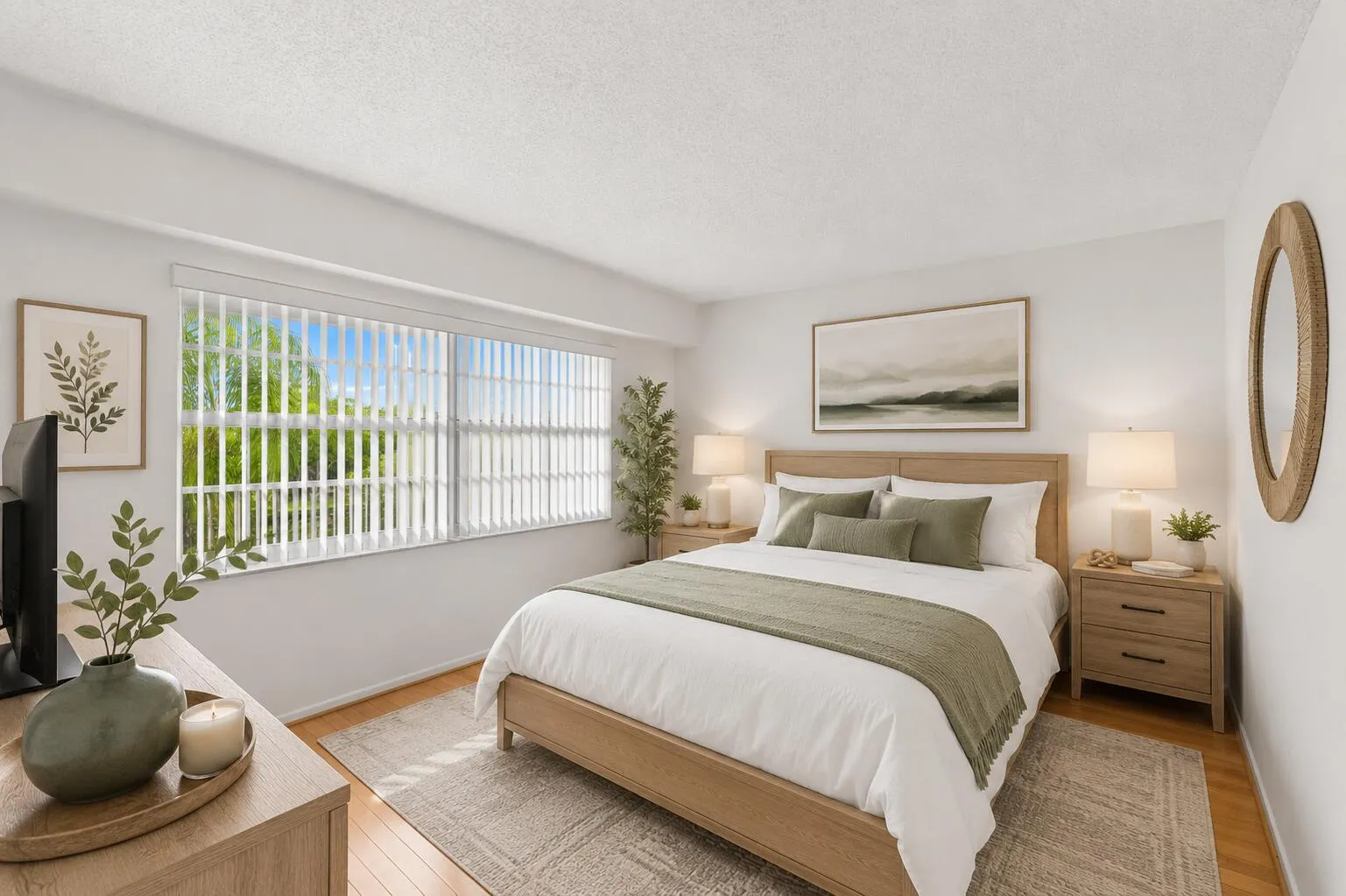 Virtually staged bedroom 2. A Private Guest Retreat Designed for Comfort.