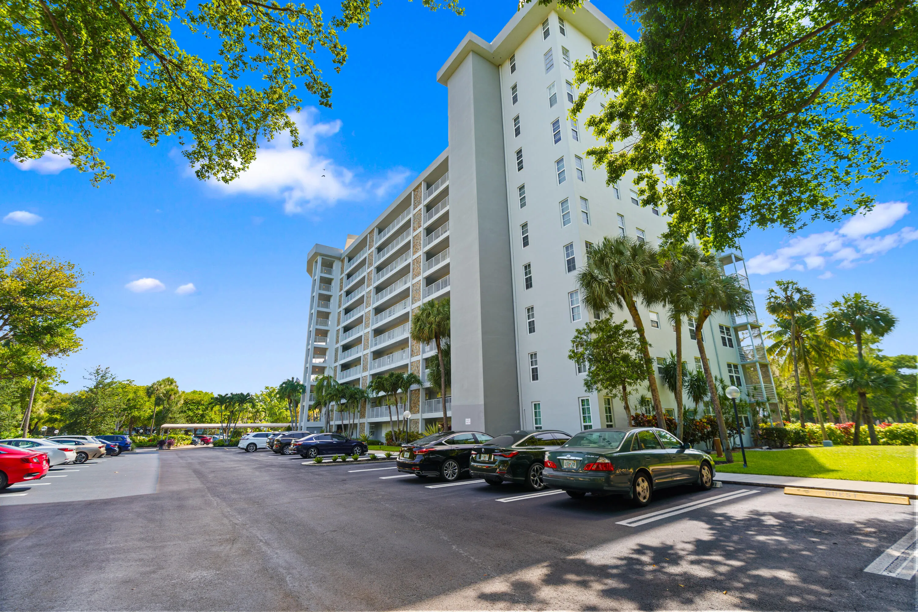 Building view. Parking spot 177 is assigned for this unit and there is plenty of guest parking and contractor parking.