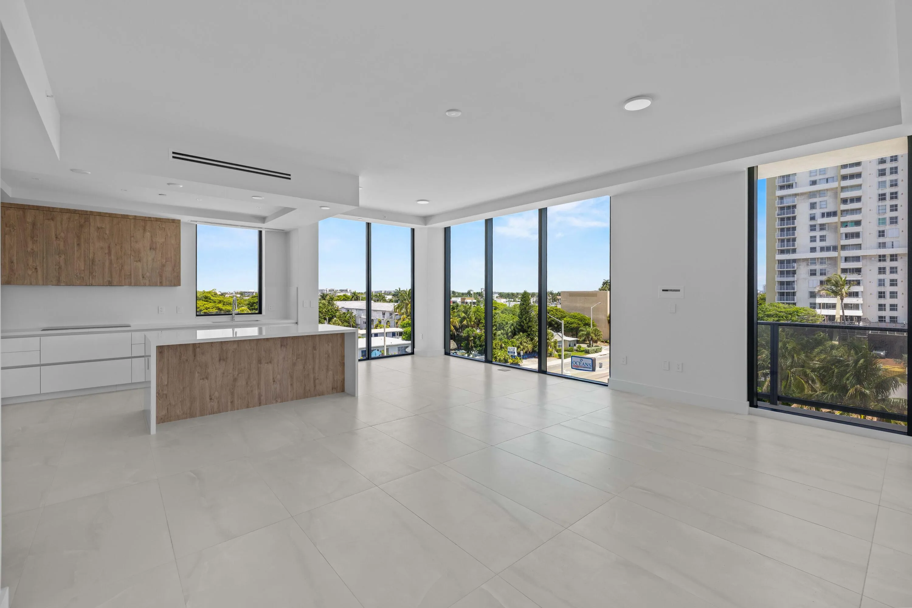 City & Ocean Views