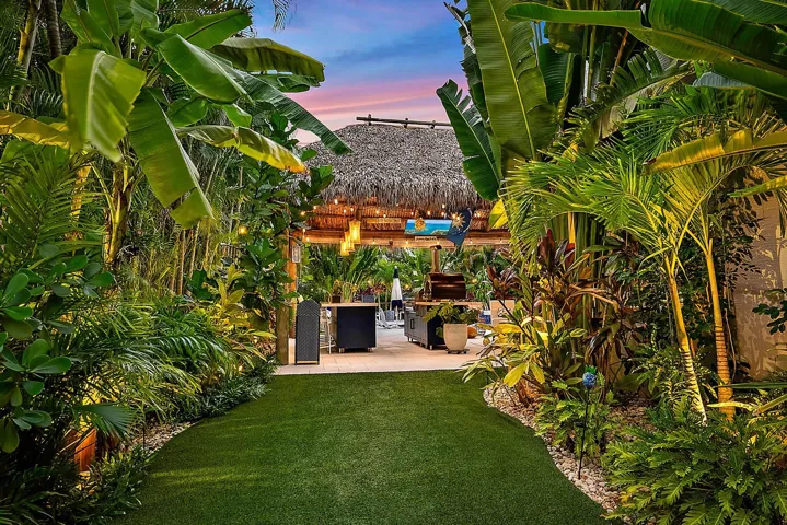 Side Yard & Tiki Hut