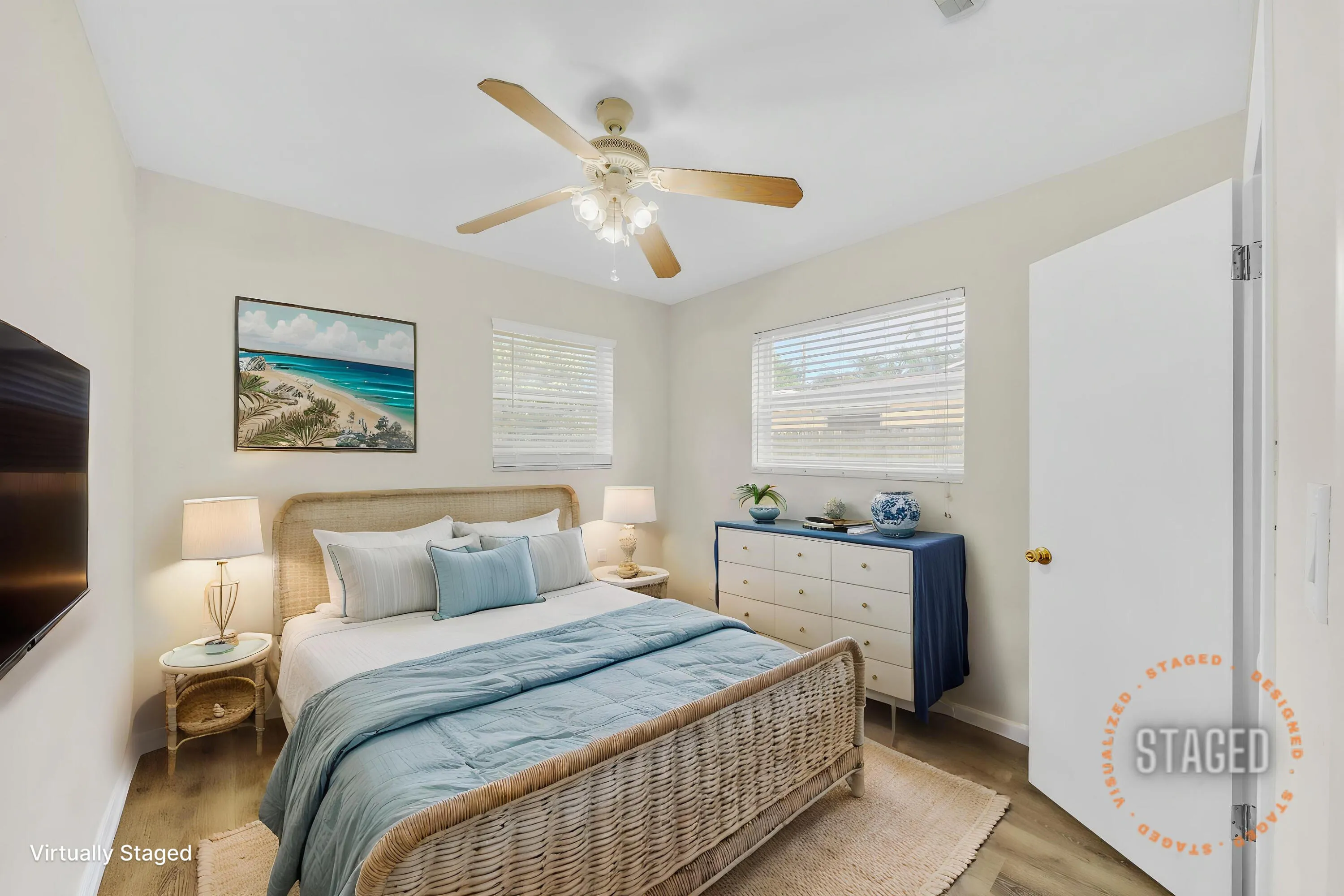 2nd Bedroom with Ceiling Fan