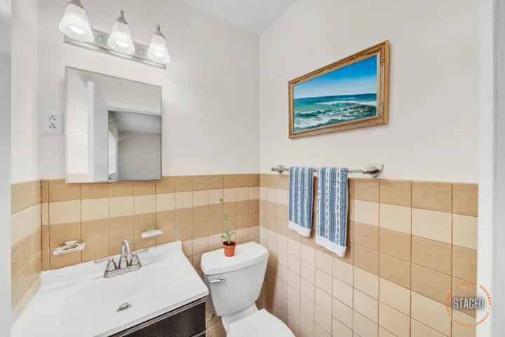 Convenient Half Bath in Primary