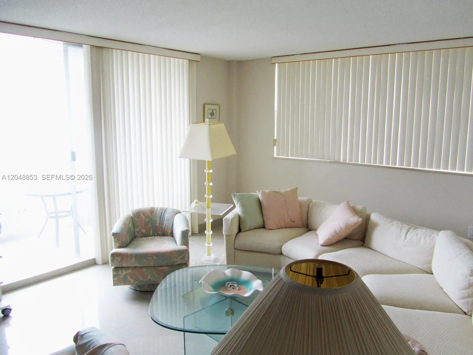 ample living area very light corner apartment with windows and balcony