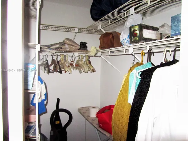 walkin closet in the master bedroom