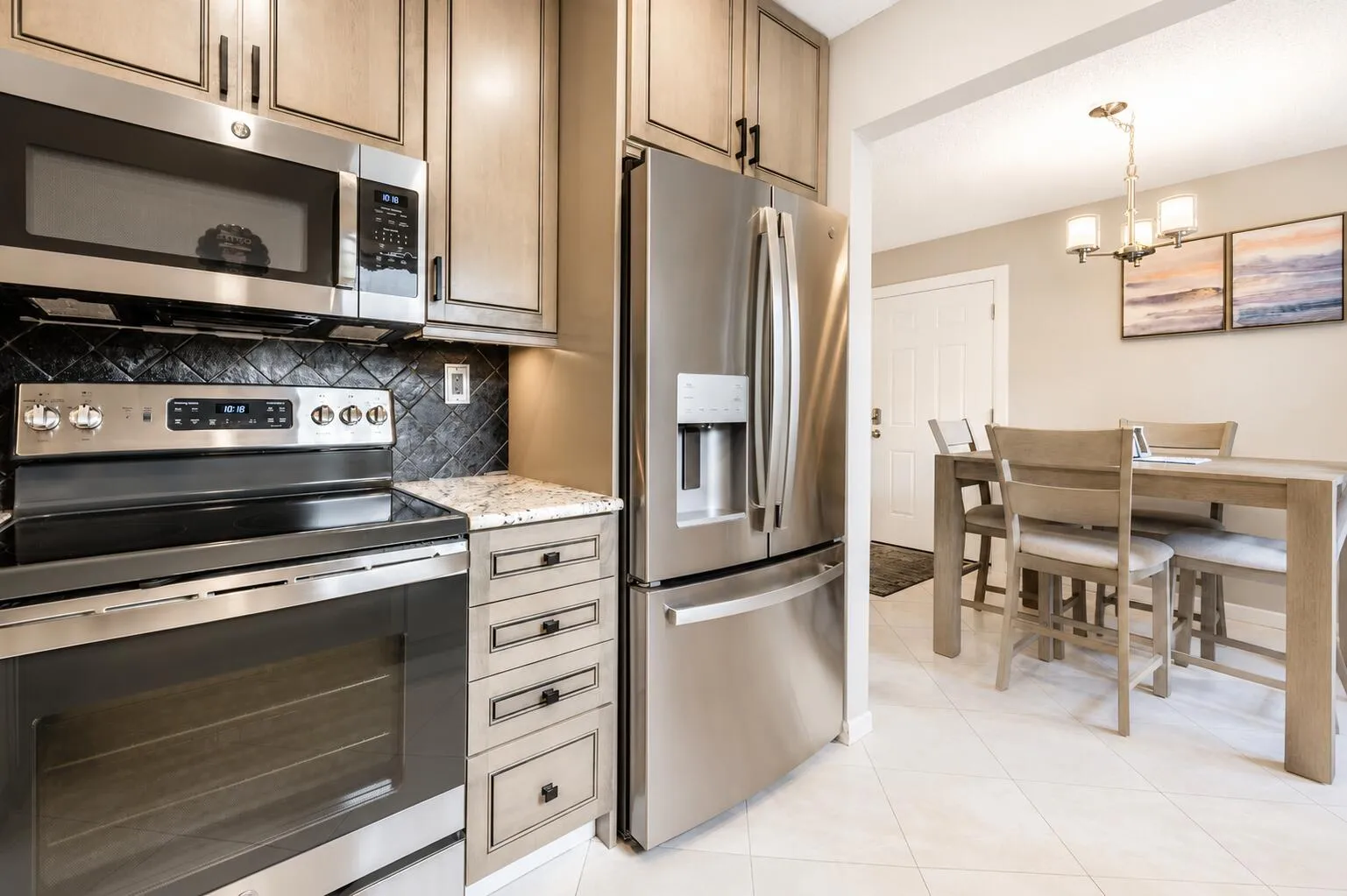 Kitchen with Stainless Steel Appliances
