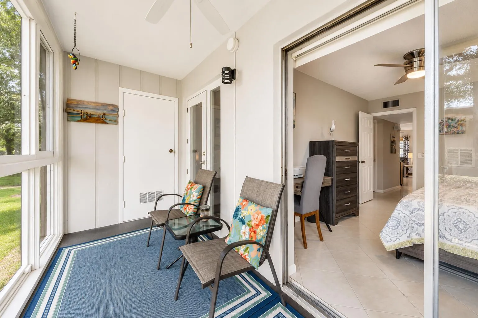 Enclosed Lanai Connected to the Bedroom