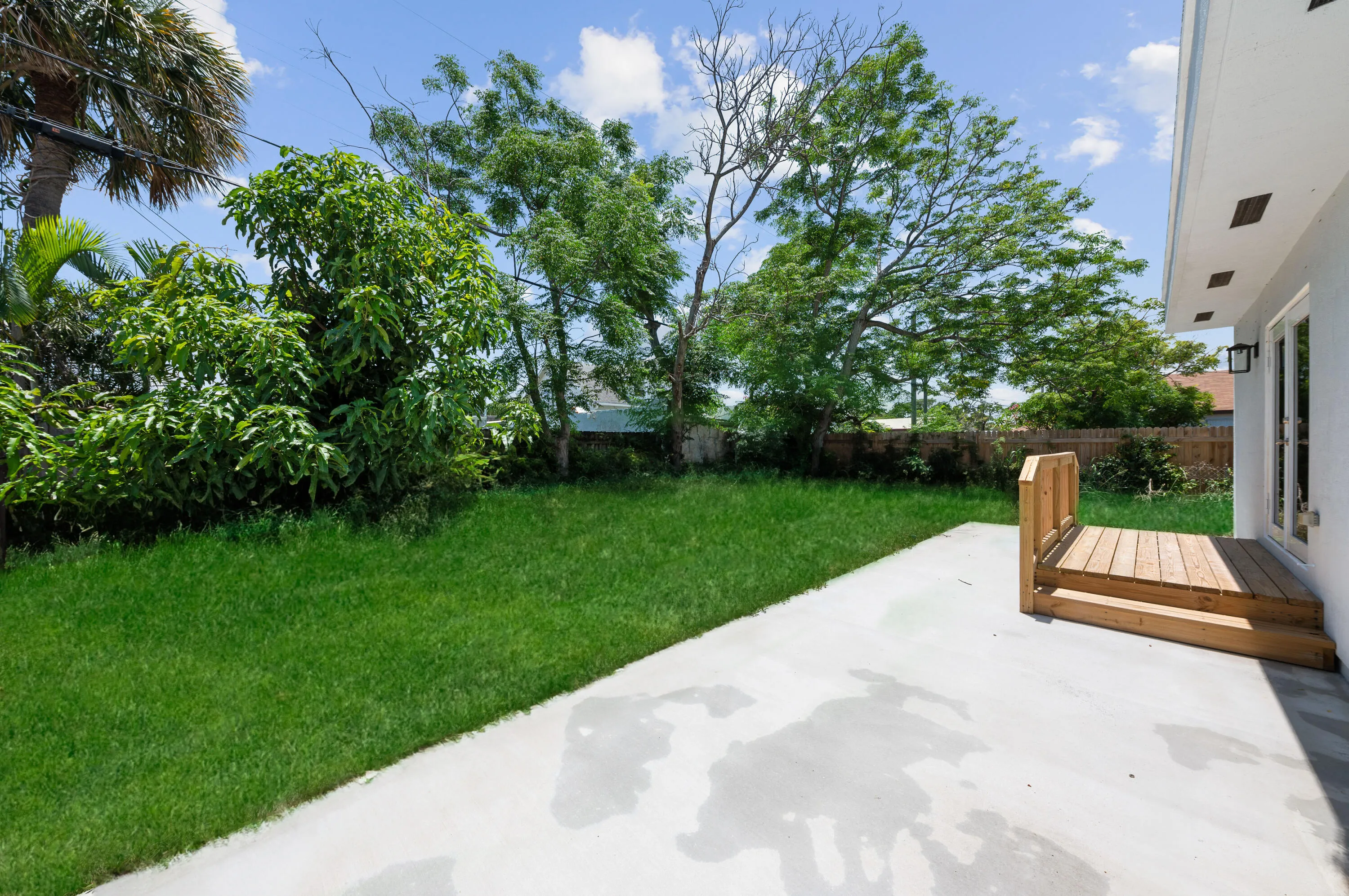 Lush garden oasis