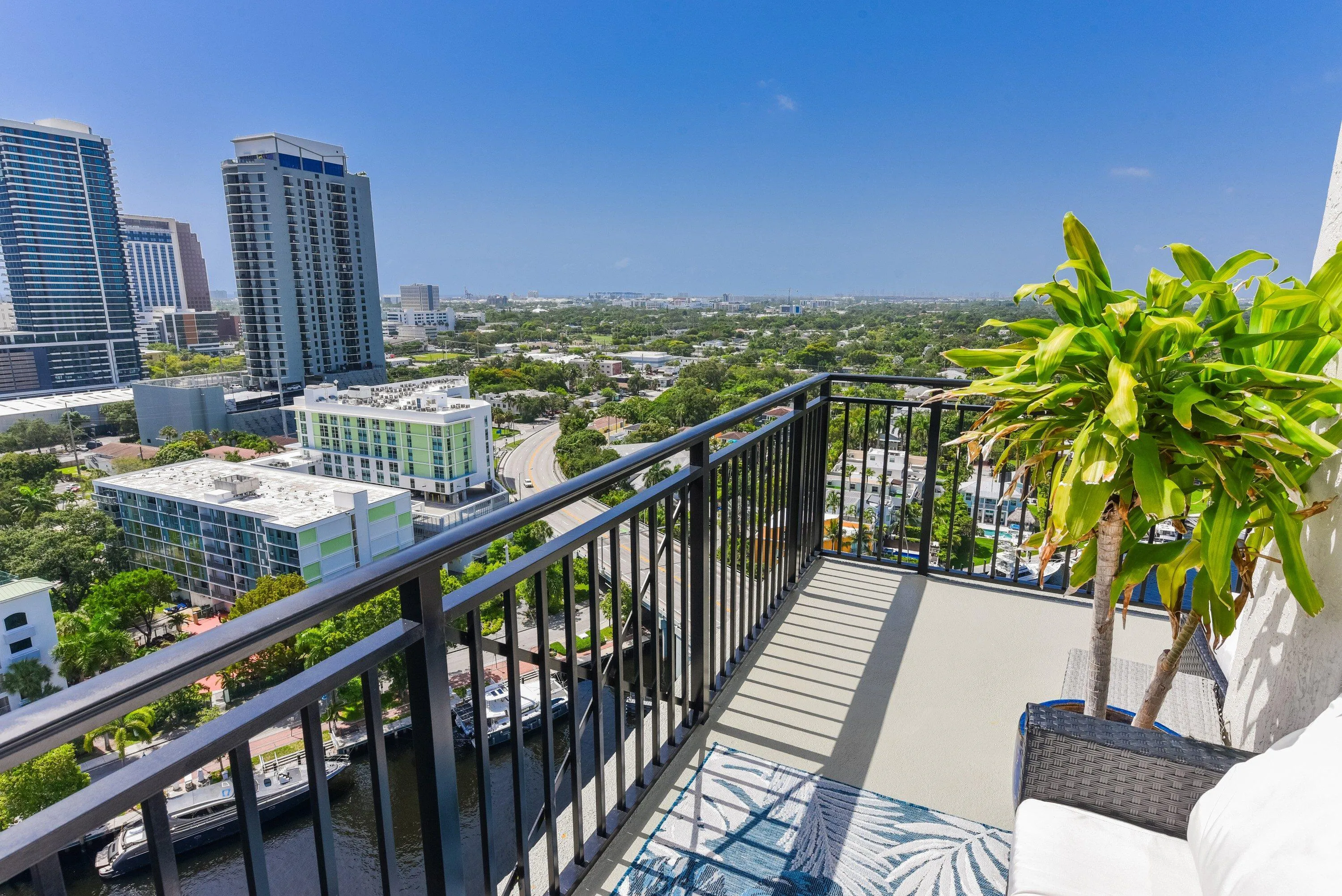 Balcony city view