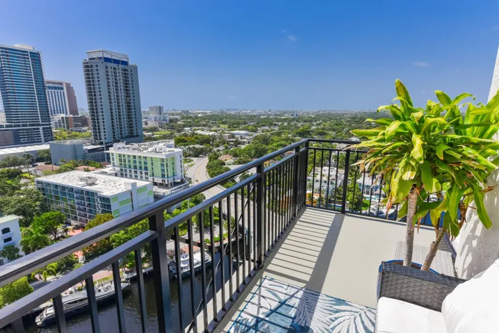 Balcony city view